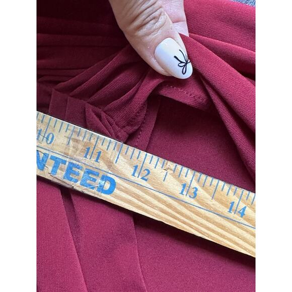 House of CB Loie Sexy Gathered Maxi Skirt Red Small 2 4 - Picture 8 of 10